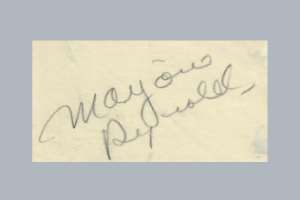Marjorie Reynolds Signature