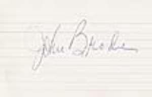 John Brodie Signature