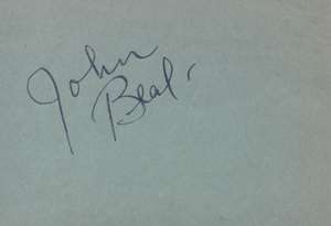 John Beal Signature