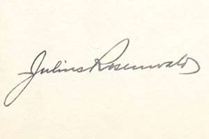 Julius Rosenwald Signature