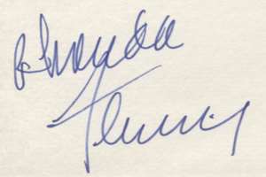 Rhonda Fleming Signature