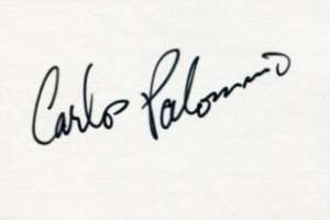 Carlos Palomino Signature
