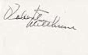 Robert Mitchum Signature