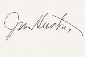 John Huston Signature