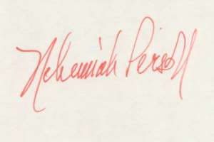 Nehemiah Persoff Signature