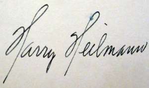 Harry Heilmann Signature