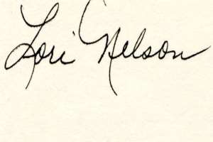 Lori Nelson Signature