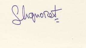 Simone Signoret Signature