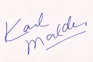 Karl Malden Signature
