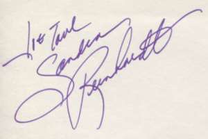 Sandra Dee Robinson Signature