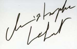 Christopher Lambert Signature