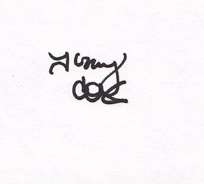 Tony Cox Signature