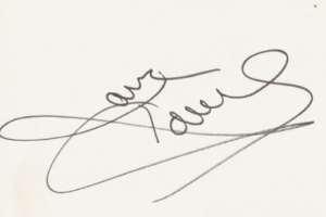 Jane Powell Signature