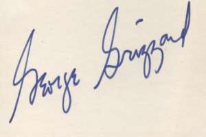 George Grizzard Signature