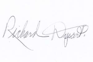Richard Dysart Signature