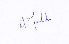 Michael Fassbender Signature