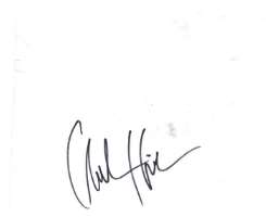 Chuck Huber Signature