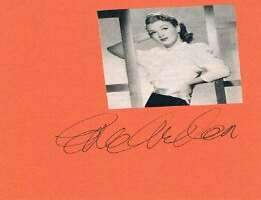 Eve Arden Signature