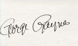 George Gaynes Signature