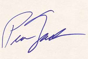 Pia Zadora Signature