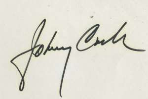 Johnny Cash Signature