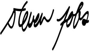 Steve Jobs Signature