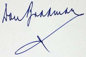 Don Bradman Signature