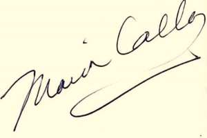 Maria Callas Signature