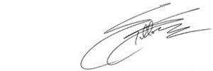 Sylvester Stallone Signature