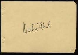 Walter Abel Signature