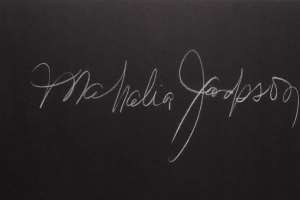 Mahalia Jackson Signature