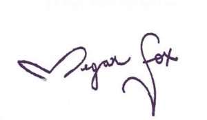 Megan Fox Signature