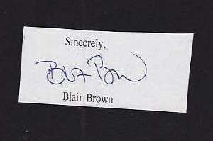 Blair Brown Signature