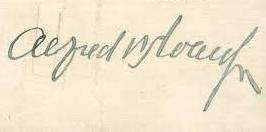 Alfred P. Sloan Signature