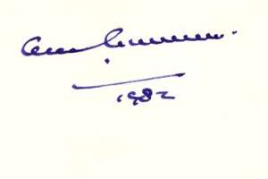 Alec Guinness Signature