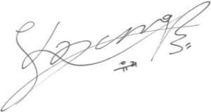 Kwon Yuri Signature
