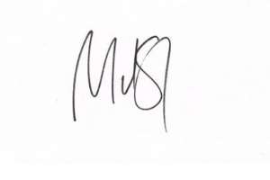 Michael Sheen Signature