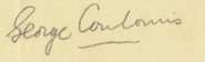 George Coulouris Signature