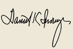 Daniel Inouye Signature