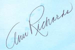 Ann Richards Signature