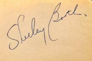 Shirley Booth Signature