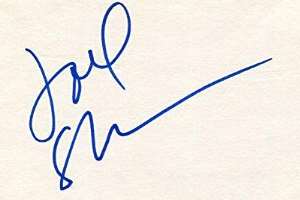 Joel Schumacher Signature