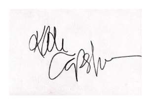 Kate Capshaw Signature