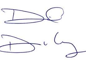 David Duchovny Signature