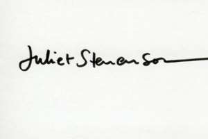 Juliet Stevenson Signature