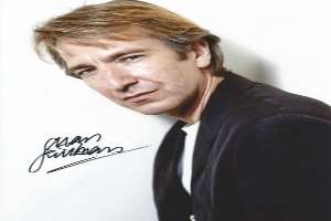 Alan Rickman Signature