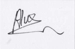 Alex Pettyfer Signature