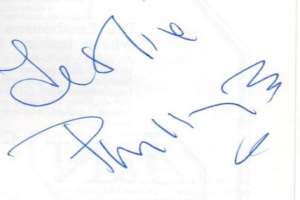 Leslie Phillips Signature