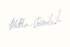 Matthew Broderick Signature