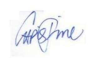 Chris Pine Signature